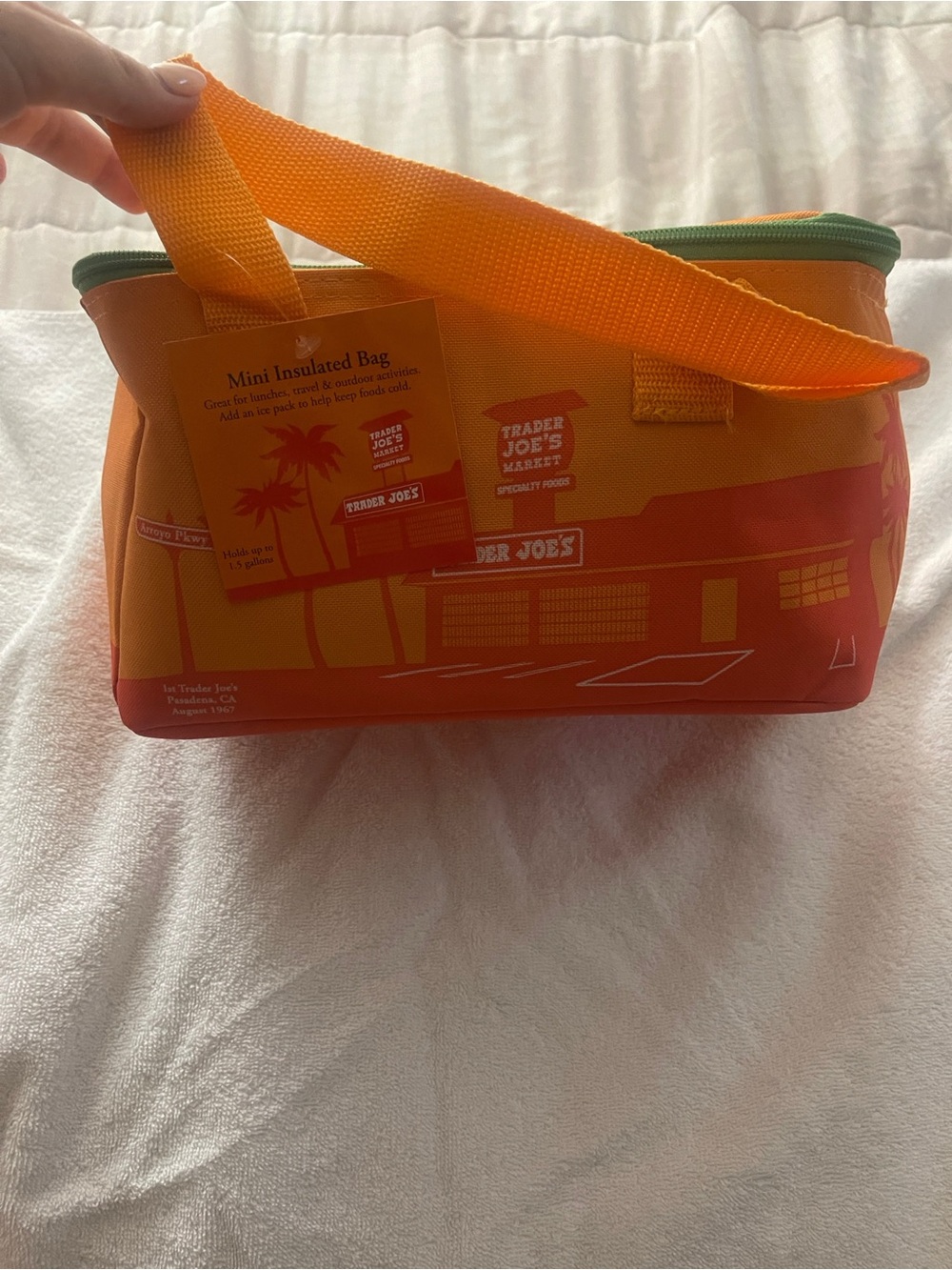 Trader Joe's Orange Mini Insulated Bag